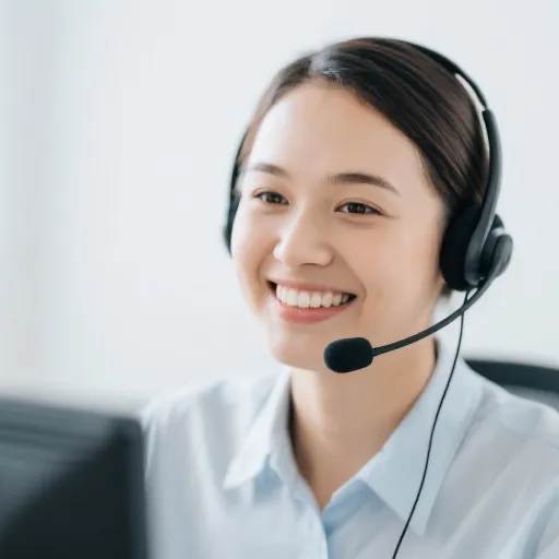 Friendly customer support representative